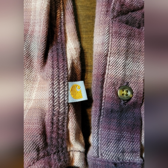 Carhartt Button Up Plaid Shirt NWOT - Picture 2 of 6